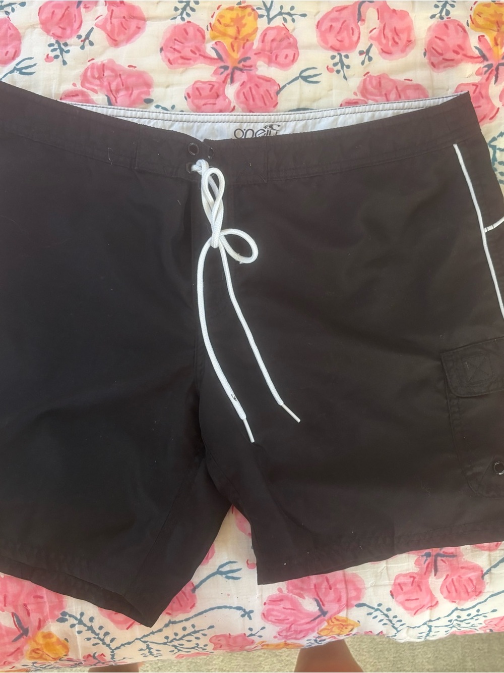O'Neill Black and White Swim Shorts